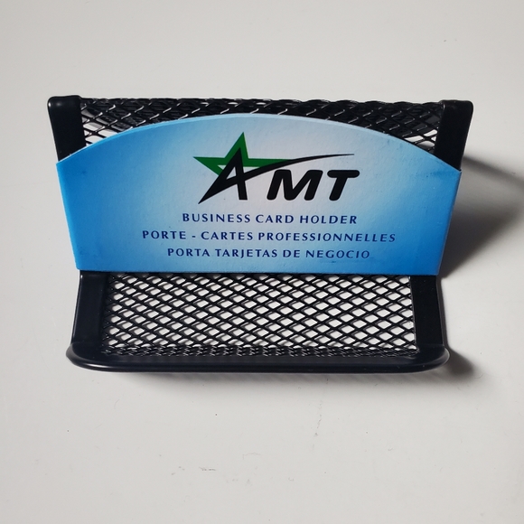 Black Metal Wire Business Cards Holder NEW Office Supplies - Picture 4 of 4